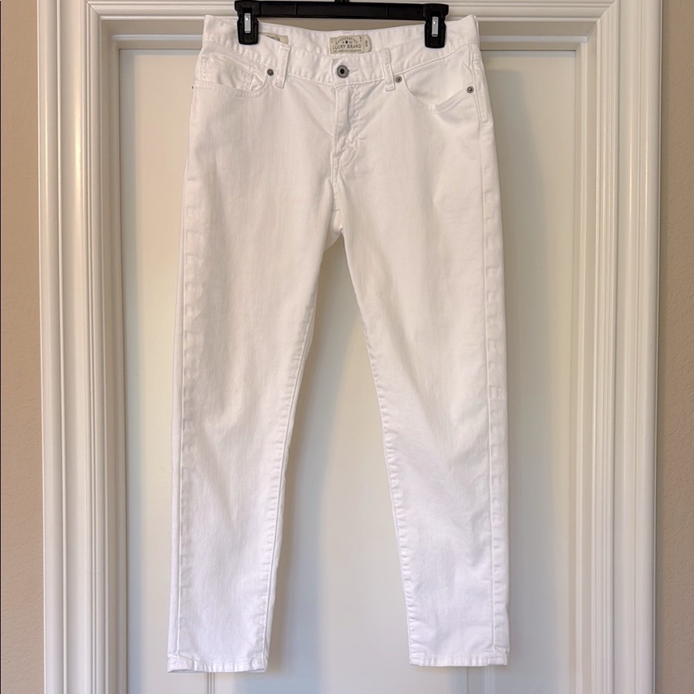 Lucky Brand Sienna Cigarette White Denim Jeans - Picture 2 of 13